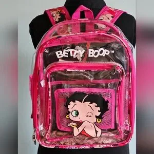 Betty boop clear pink backpack Betty Boop Clear Backpack 15 main image 4